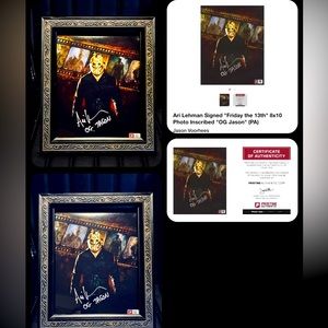 Ari Lehman Signed "Friday the 13th" 8×10 Photo Inscribed "OG Jason" (PA).